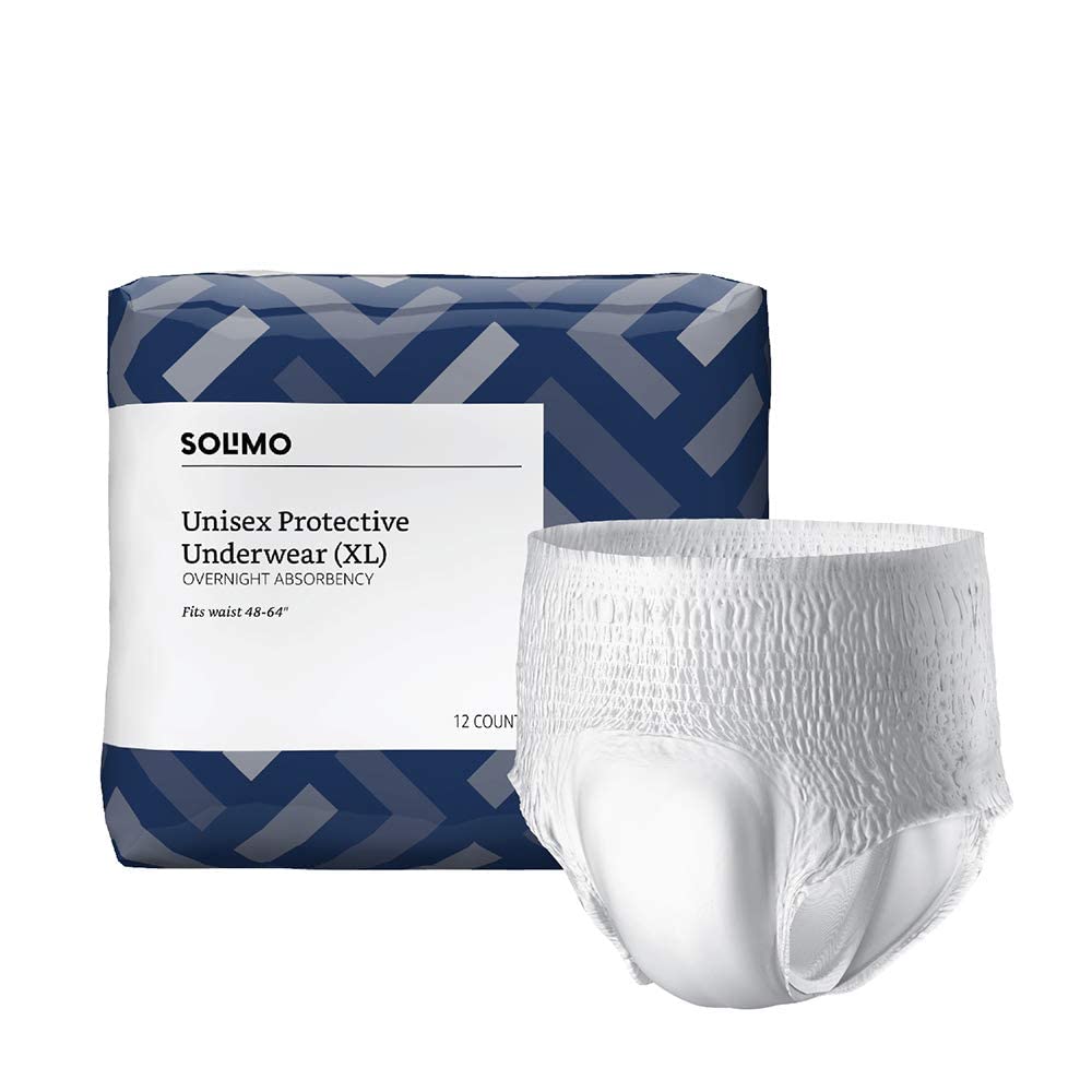 SOLIMO INCONTINENCE ADULT DIAPER BRIEFS FOR MEN AND WOMEN (Medium Pack ...